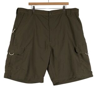 Wrangler Cargo‎ Shorts Size 42 Mens Olive Green Nylon NW924NT Outdoor
